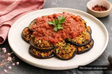 PKU Sebze Kıymalı İsli Patlıcan Kebabı