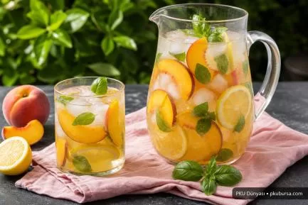 PKU Şeftalili Fesleğenli Limonata