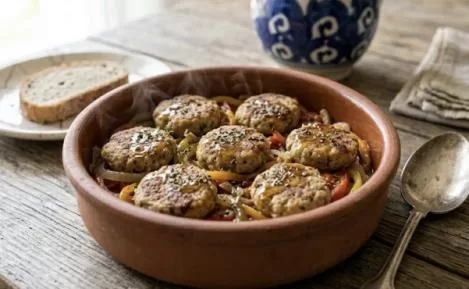 Düşük Proteinli Sebzeli Güveç Köftesi