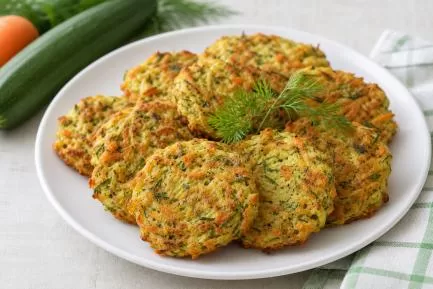 Zeytinyağlı Kabaklı Düşük Proteinli Fırın Mücver